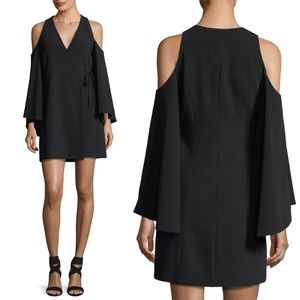 ALEXIS Tyra V-Neck Cold-Shoulder Crepe Dress